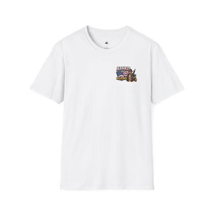 Armed and Disciplined T-Shirt — Patriotic Rifle Graphic Tee
