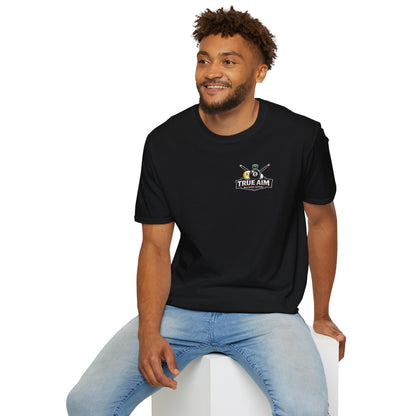 Billiards T-Shirt — "Call Your Pocket or Your Excuses" 8-Ball Graphic Tee