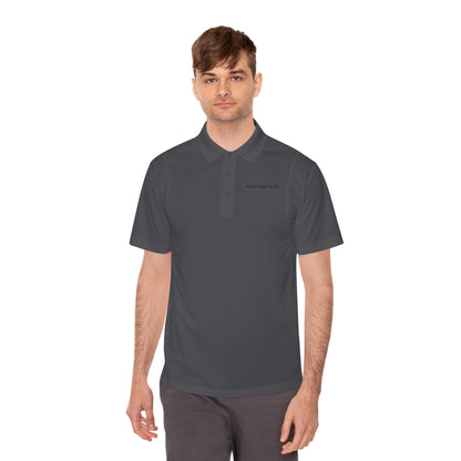 Custom Men's Sport Polo — Personalized Front/Back Logo Athletic Shirt