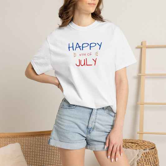 Happy 4th of July T-Shirt – Patriotic July Graphic Tee