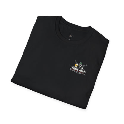 Pool Tee — "Skill Optional, Luck Required" Billiards T-Shirt