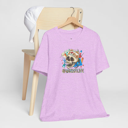 Nurse life Skull Graphic Tee