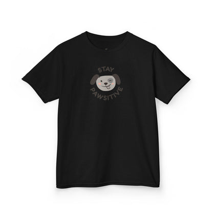 Kids T-Shirt — "Stay Pawsitive" Sloth Tee (Cute Animal Positivity Shirt)