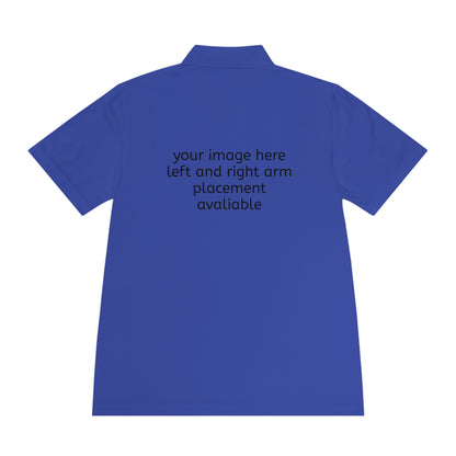 Custom Men's Sport Polo — Personalized Front/Back Logo Athletic Shirt
