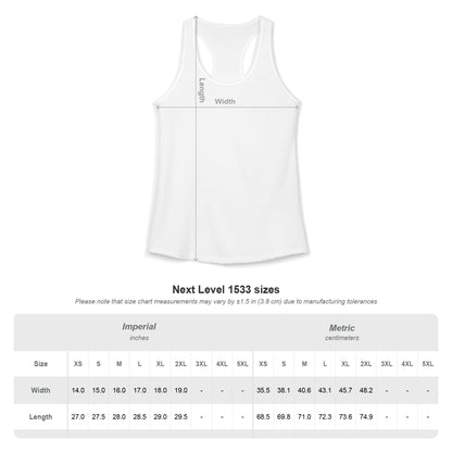 Women's Bed, Wine, Blue 4th of July Racerback Tank