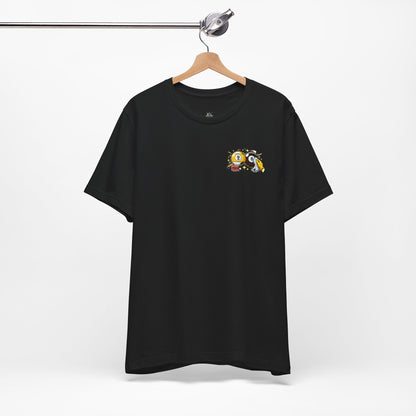 Billiards Humor T-Shirt — "My Balls Should Never Be Neglected" Pool Cue Tee