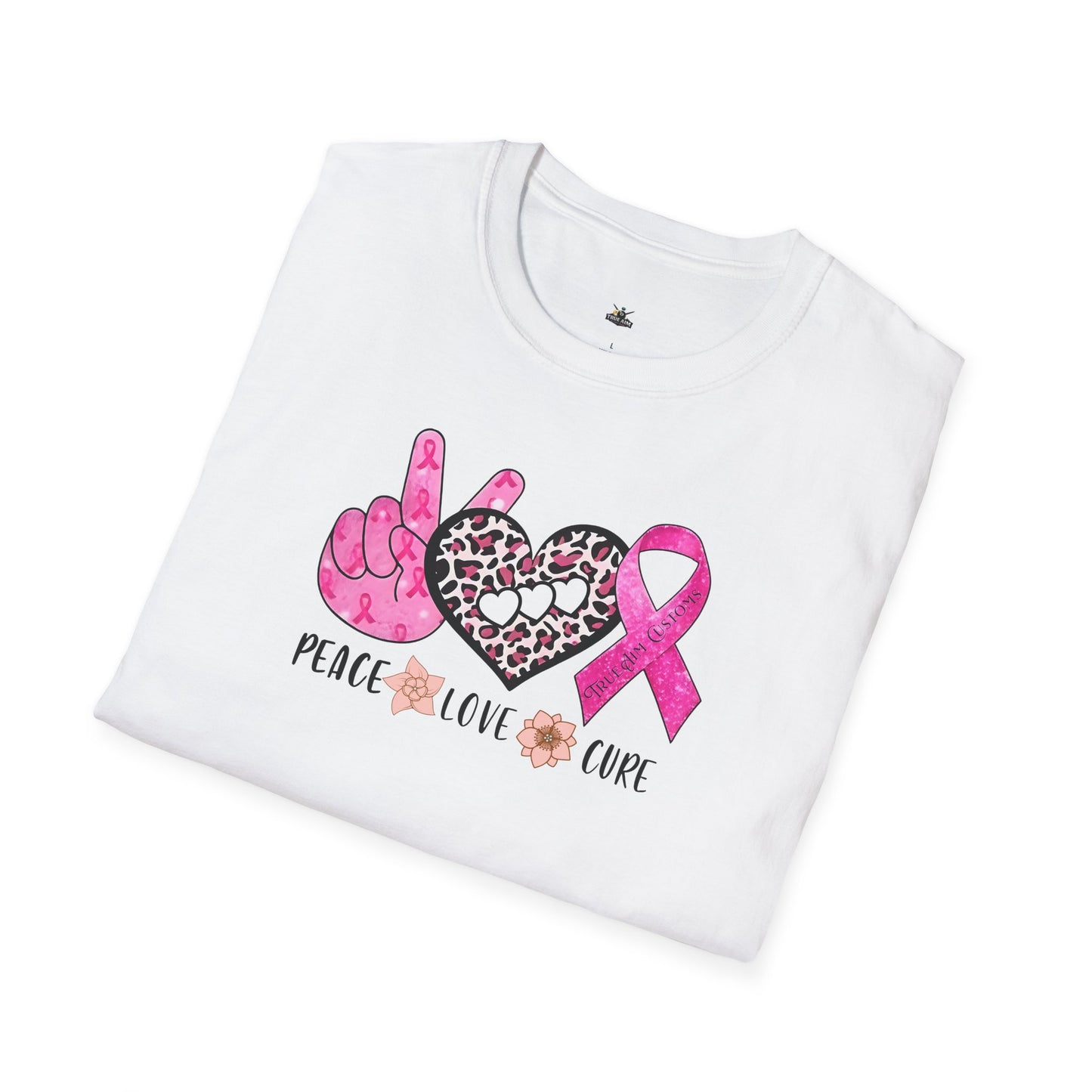 Breast Cancer Awareness Peace Love Hope T-Shirt