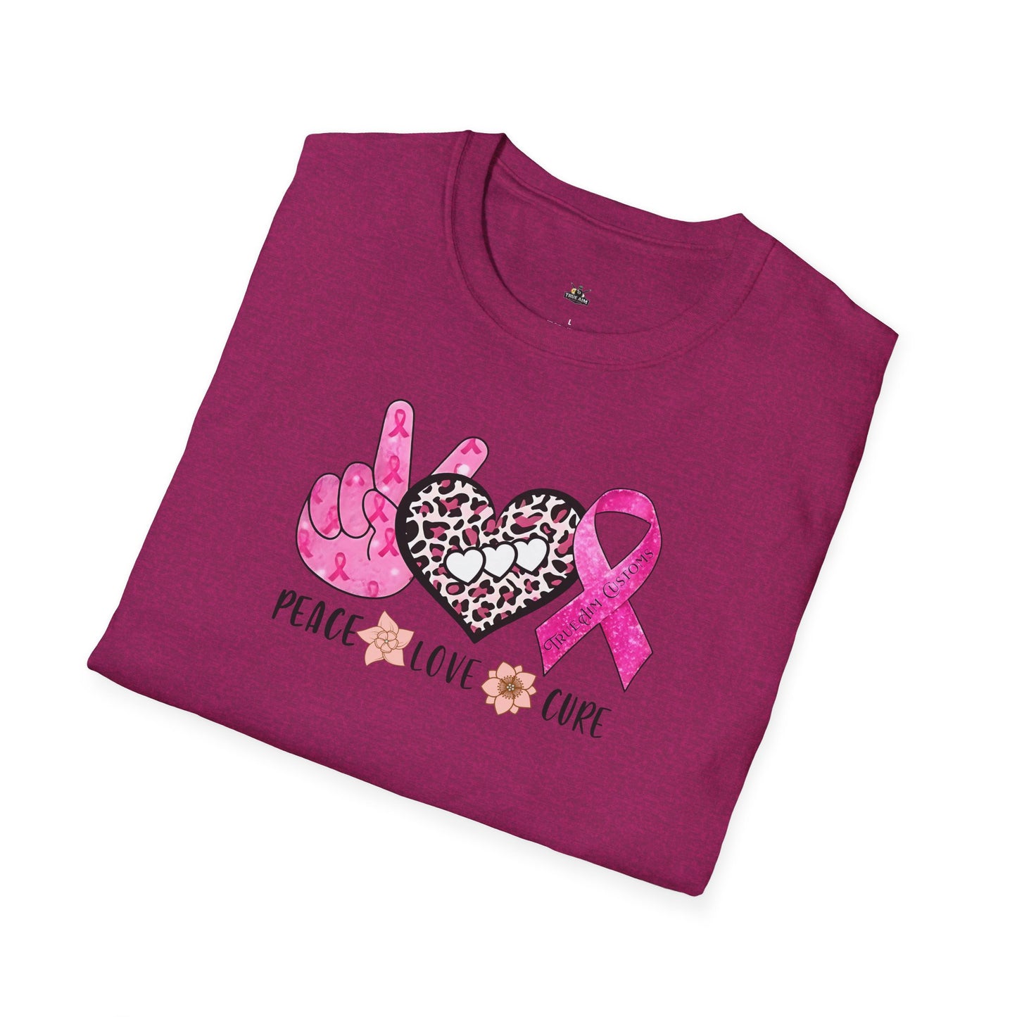Breast Cancer Awareness Peace Love Hope T-Shirt