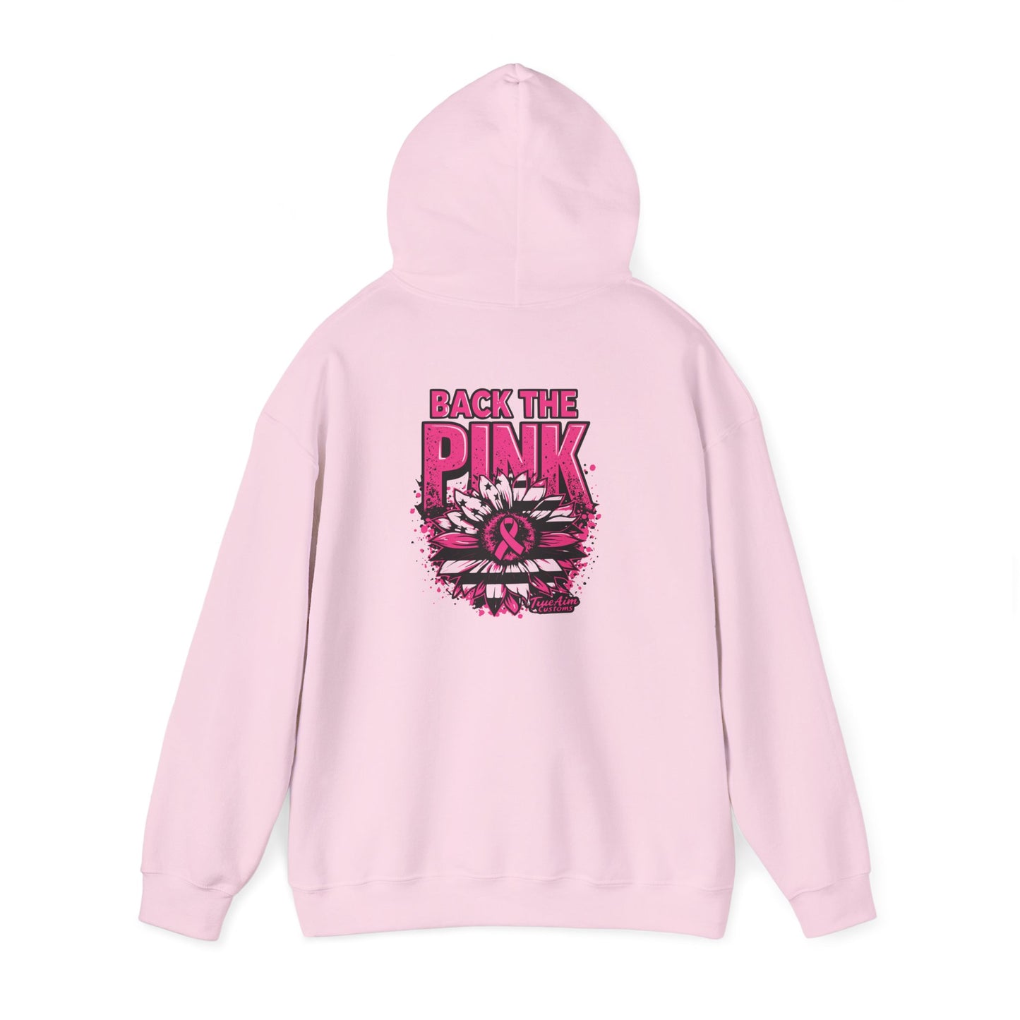 Back the Pink breast cancer Graphic Hooded Sweatshirt