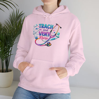 TRACH and VENT nurse Unisex Heavy Blend™ Hooded Sweatshirt