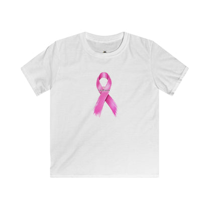 Kids T-Shirt - Pink Awareness Ribbon Breast Cancer Support Tee