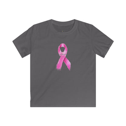 Kids T-Shirt - Pink Awareness Ribbon Breast Cancer Support Tee