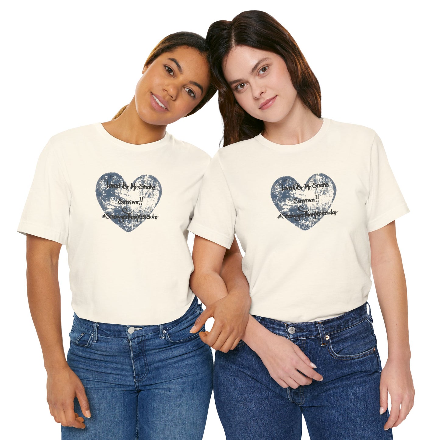 Stroke Survivor T-Shirt — "Stronger Than Yesterday" Support Tee
