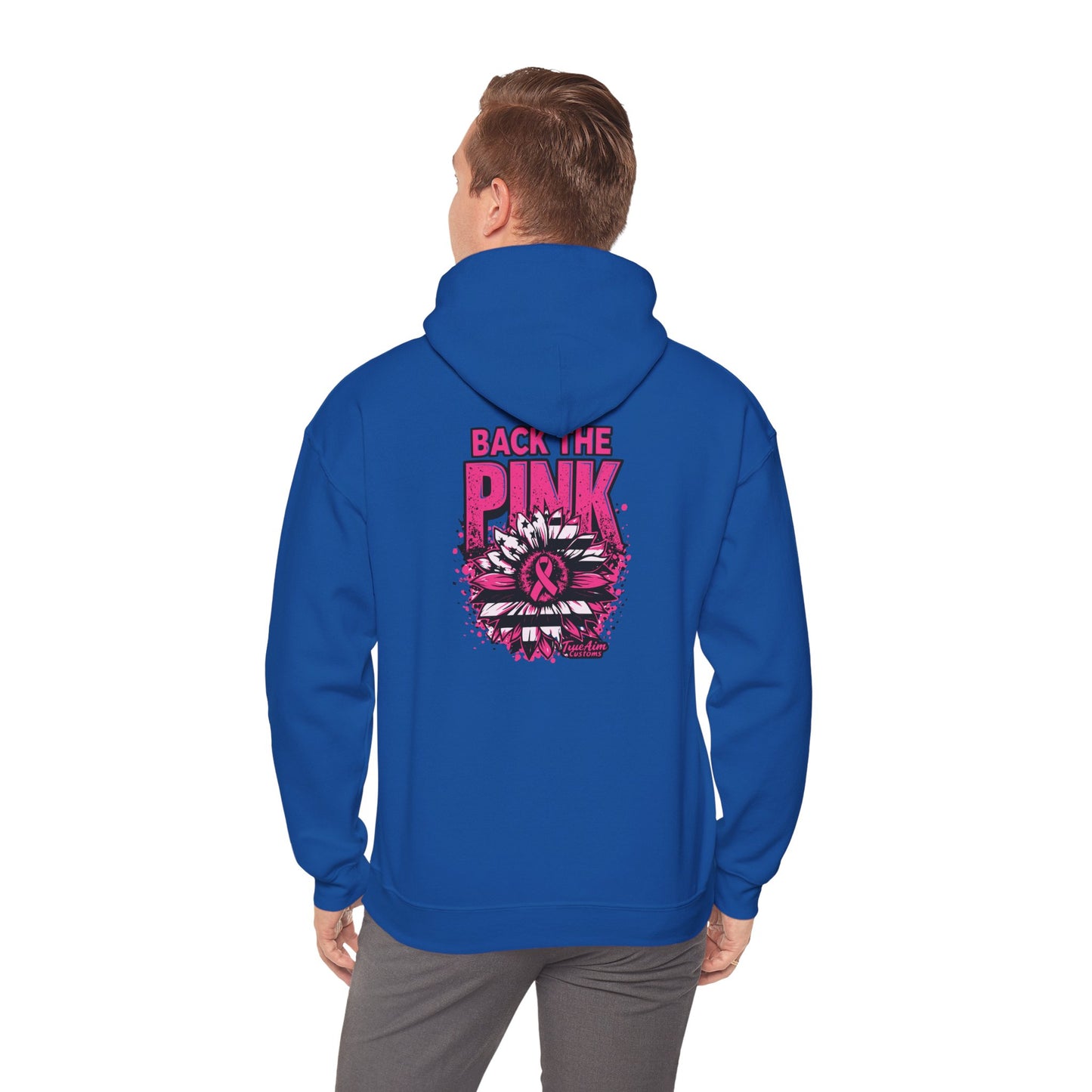Back the Pink breast cancer Graphic Hooded Sweatshirt