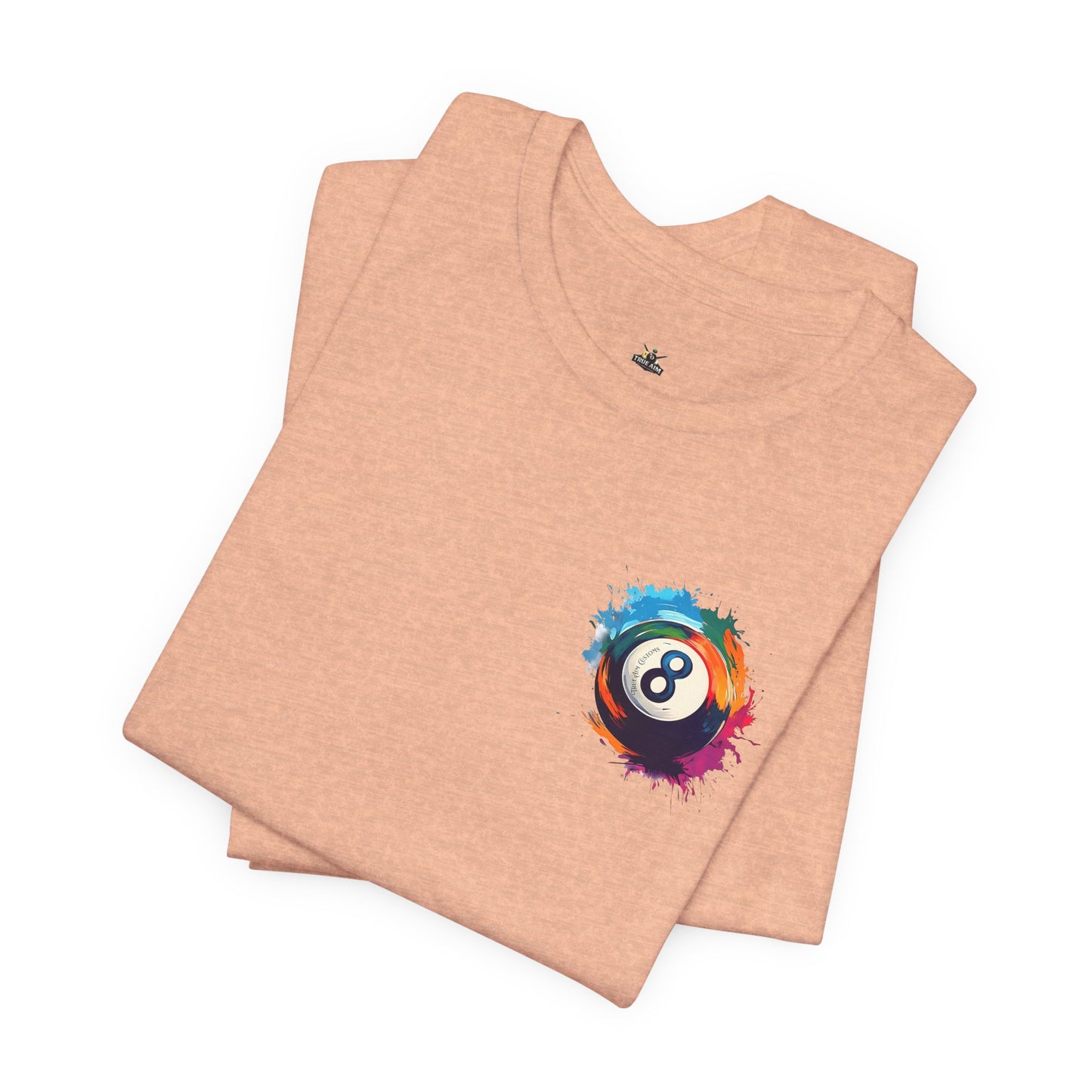 8 Ball Splash T‑Shirt — Colorful Pool Billiards Tee