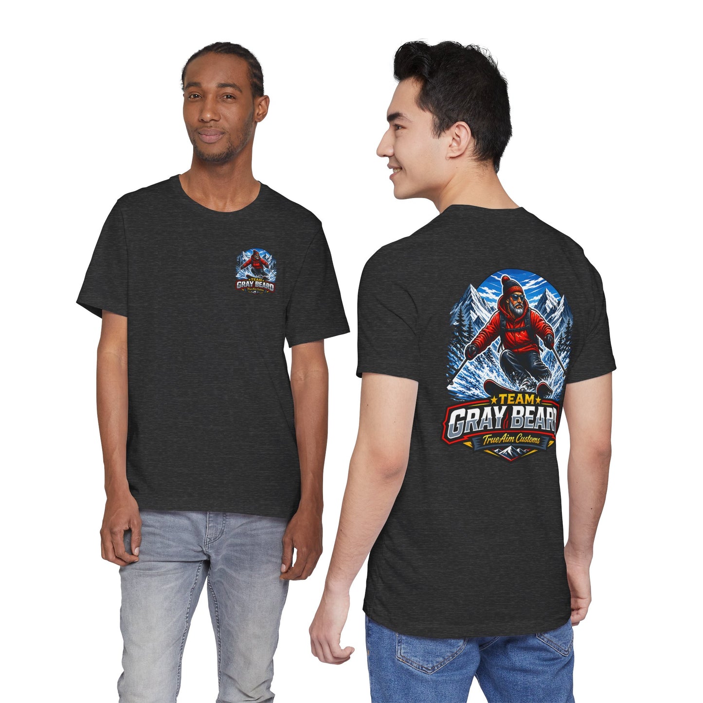 Gray Beard Ski Team T-Shirt — Vintage Mountain Skiing Graphic Tee