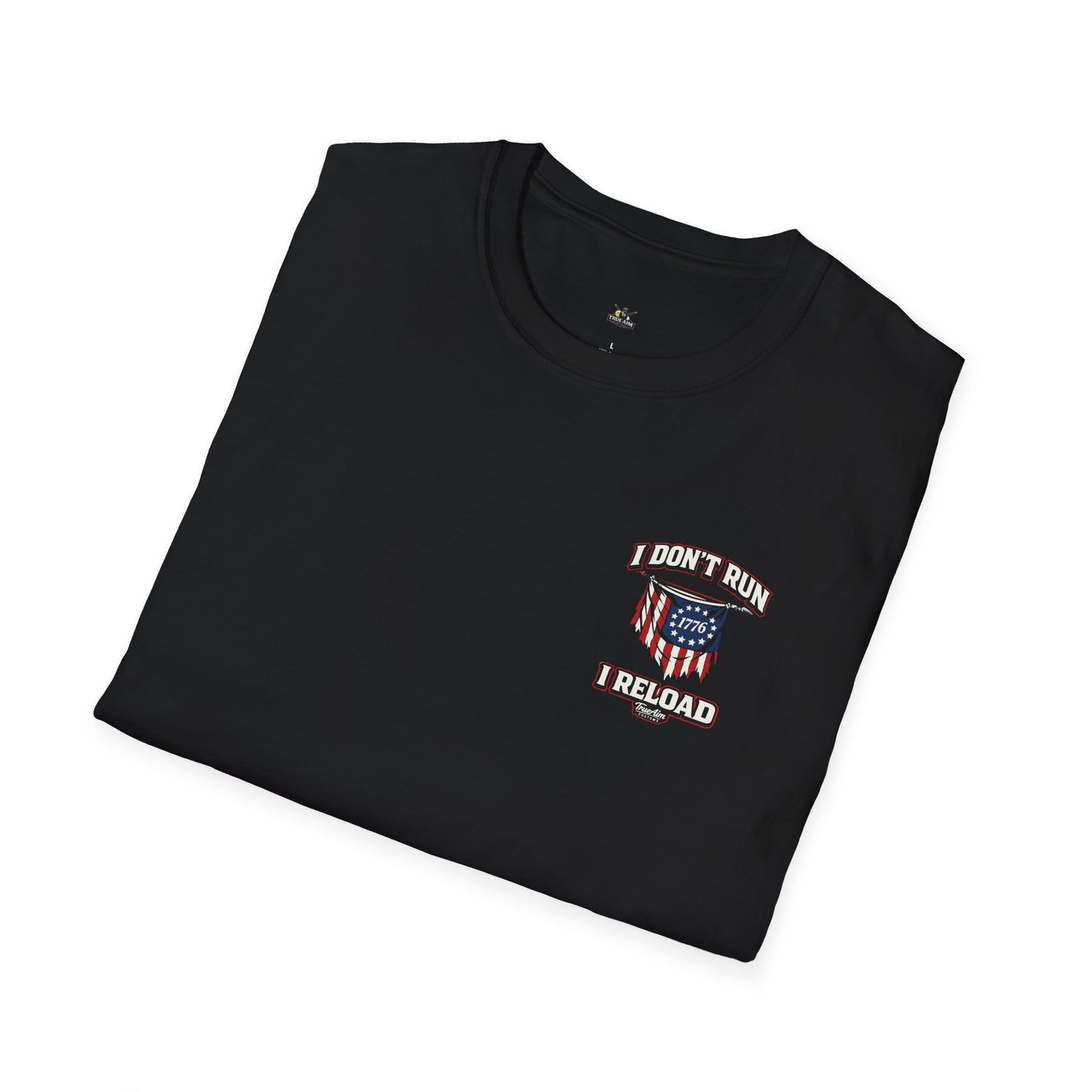 American Flag, AR 15- I don't run I reload 2A tee shirt unisex