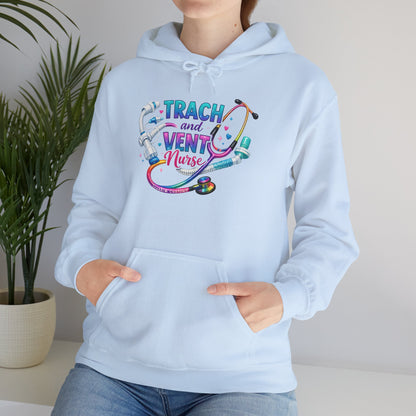 TRACH and VENT nurse Unisex Heavy Blend™ Hooded Sweatshirt