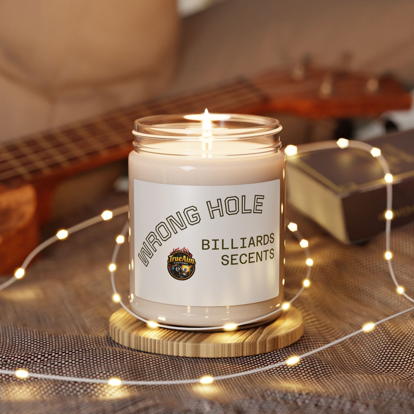Billiards Scents Soy Candle — 'Wrong Hole' 9oz Scented Jar