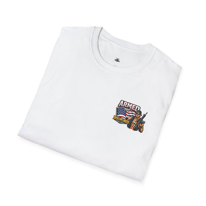 Armed and Disciplined T-Shirt — Patriotic Rifle Graphic Tee