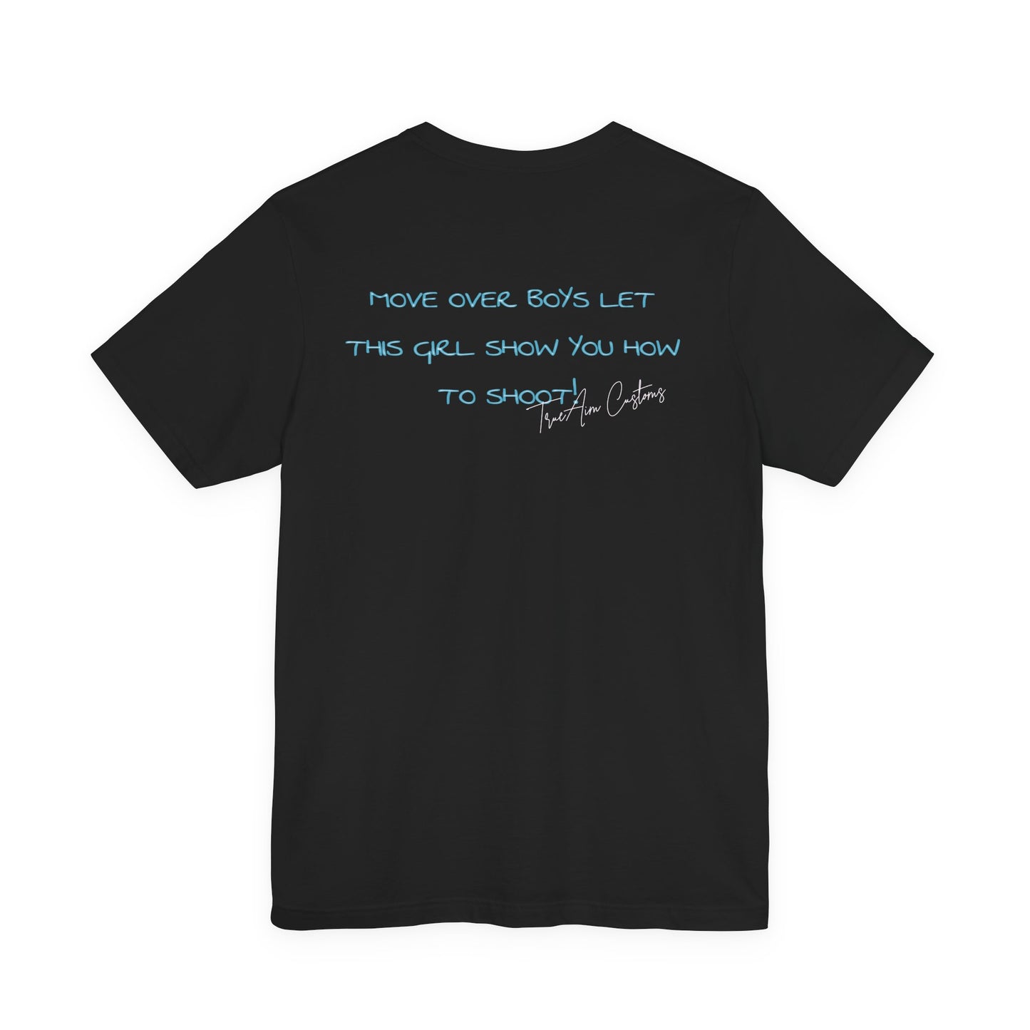 Game Day Pool Tee — "Game Day" Graphic T-Shirt (Back: "Move Over Boys Let This Girl Show You How To Shoot")