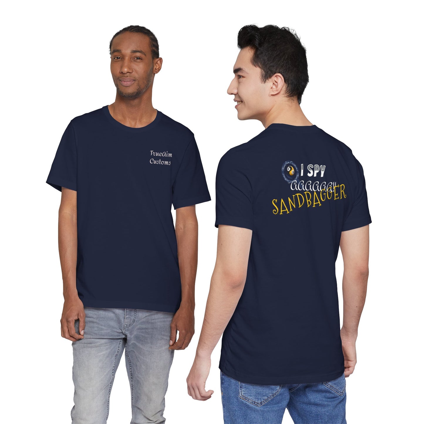 I Spy a Sandbagger T-Shirt — Funny billiards Sandbagger Tee