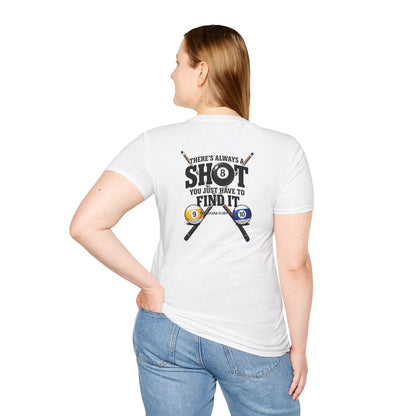 ‘Always A Shot' Billiards Cue & 8-Ball Graphic