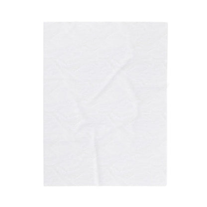 Nurse Plush Blanket — Floral Letter 'R' Pattern Velveteen Throw personalize for back to school