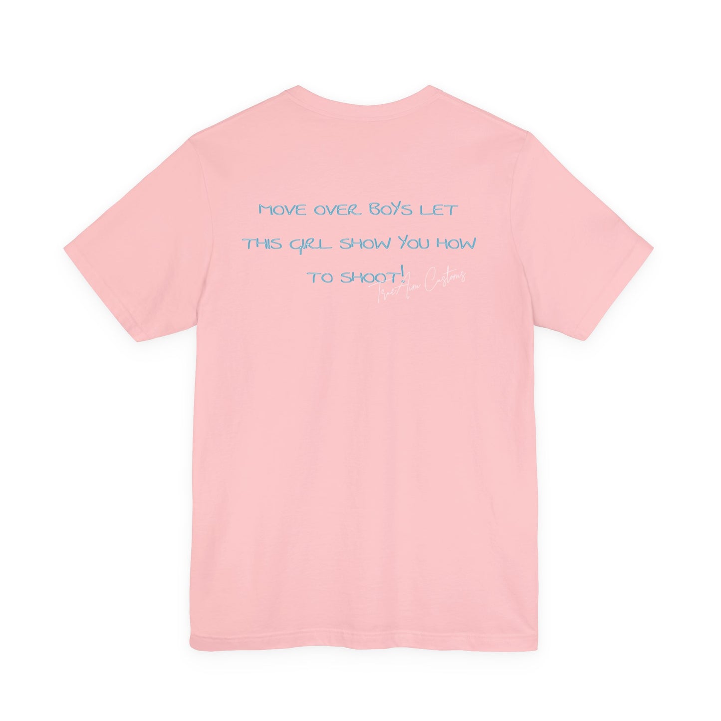 Game Day Pool Tee — "Game Day" Graphic T-Shirt (Back: "Move Over Boys Let This Girl Show You How To Shoot")