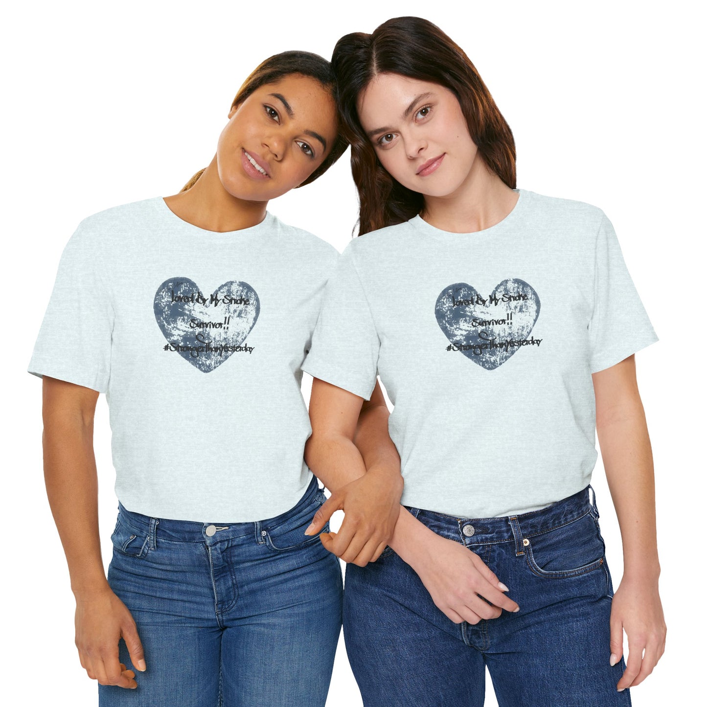 Stroke Survivor T-Shirt — "Stronger Than Yesterday" Support Tee