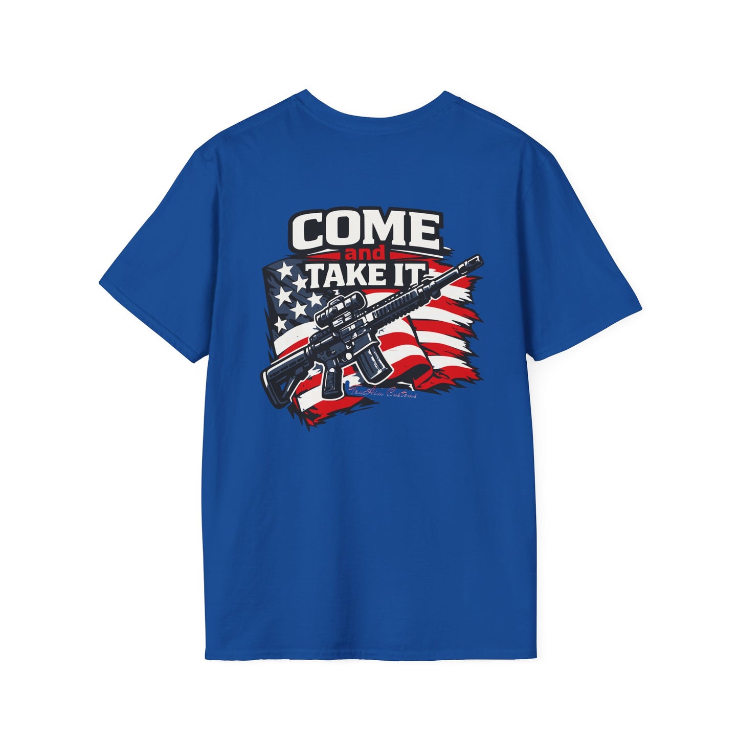Come and Take It, American Flag Rifle Graphic Patriotic Tee