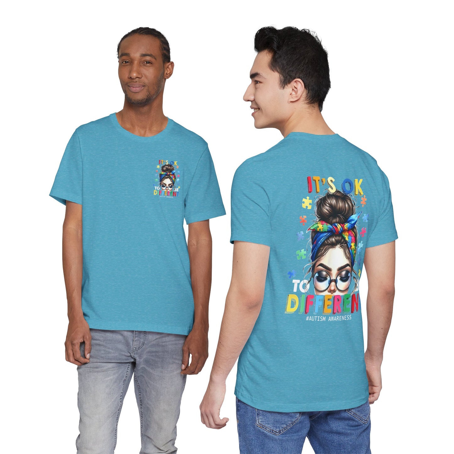 Autism Awareness Tee — "It's OK to Be Different" Graphic T-Shirt