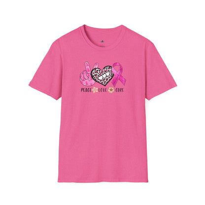 Breast Cancer Awareness Peace Love Hope T-Shirt