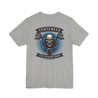 Sentenced Skull T-Shirt — "Life Behind Bars" Graphic Tee