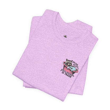 Raccoon 'Splish Splash, Your Opinion Is Trash' Graphic Tee