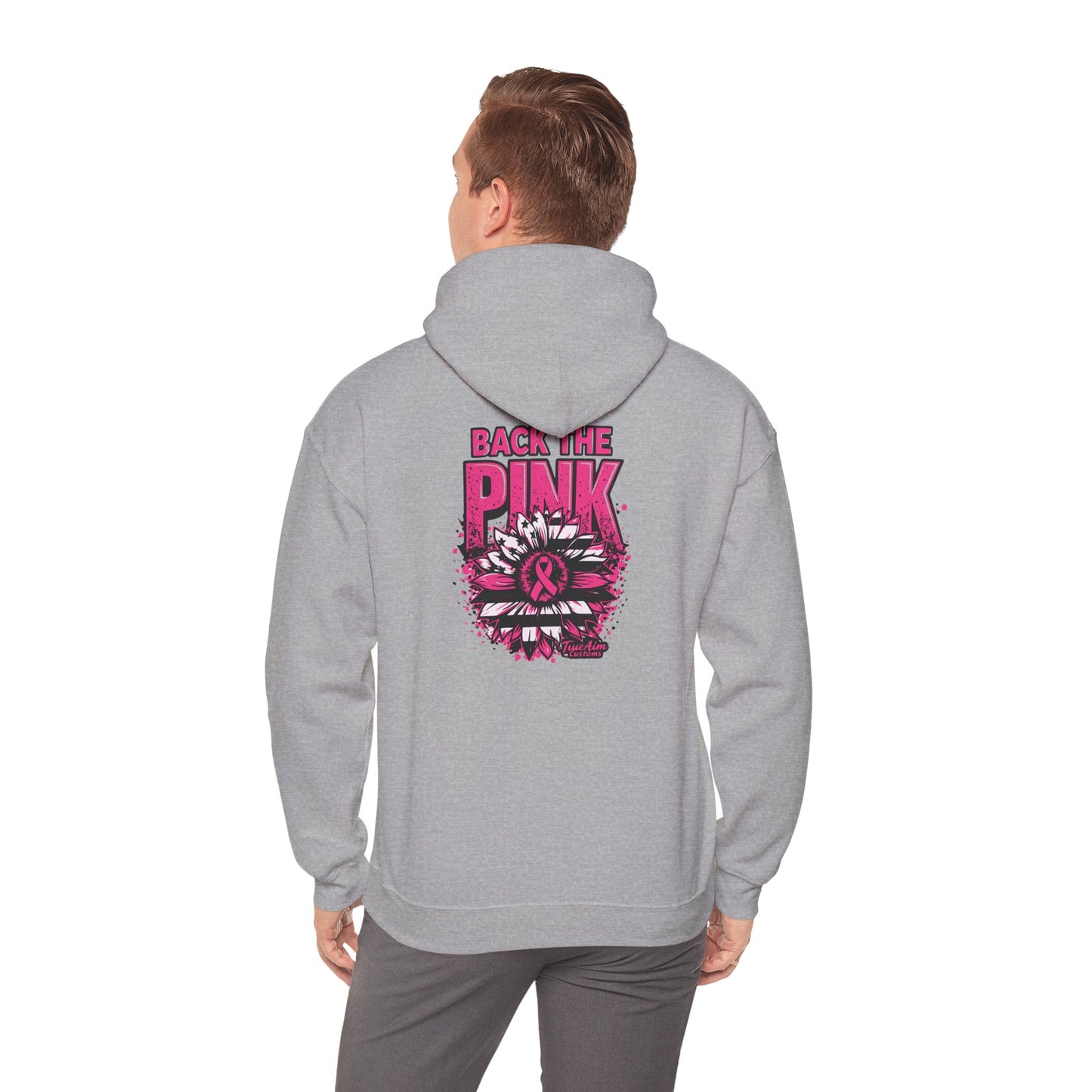 Back the Pink breast cancer Graphic Hooded Sweatshirt