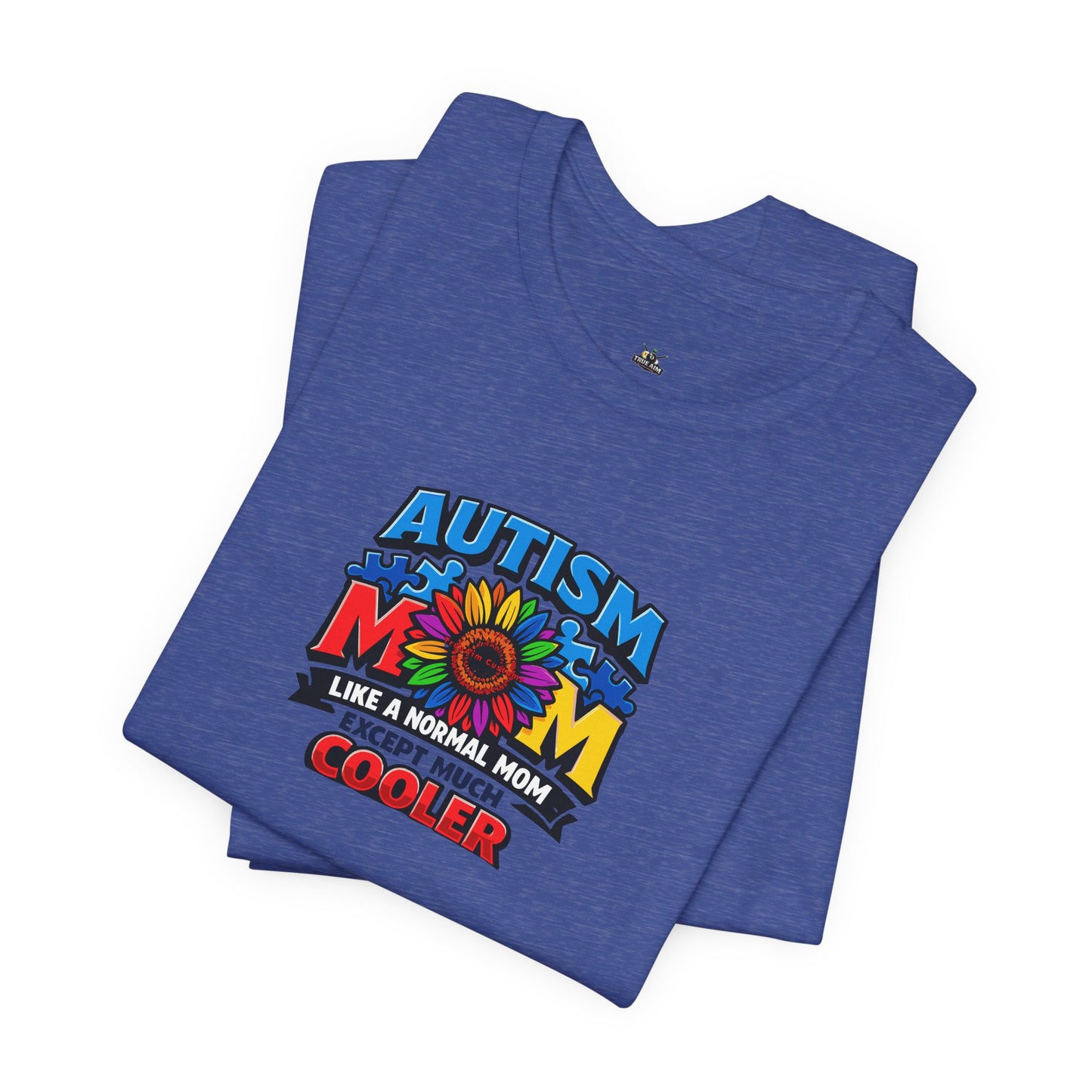 'Autism Mom: Like a normal mom except much cooler' Colorful Puzzle Design