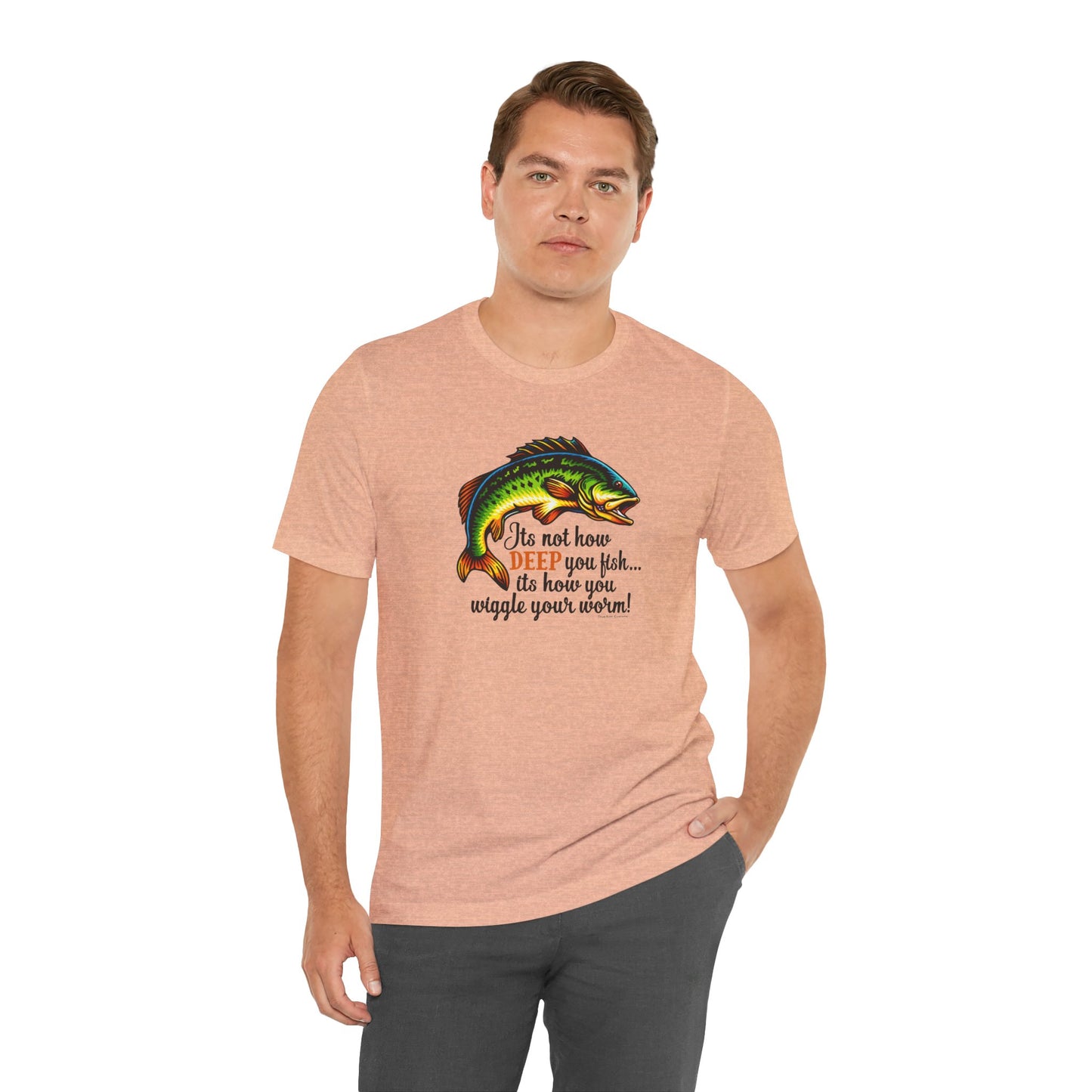 "It's Not How Deep You Fish” Funny Hook Tee