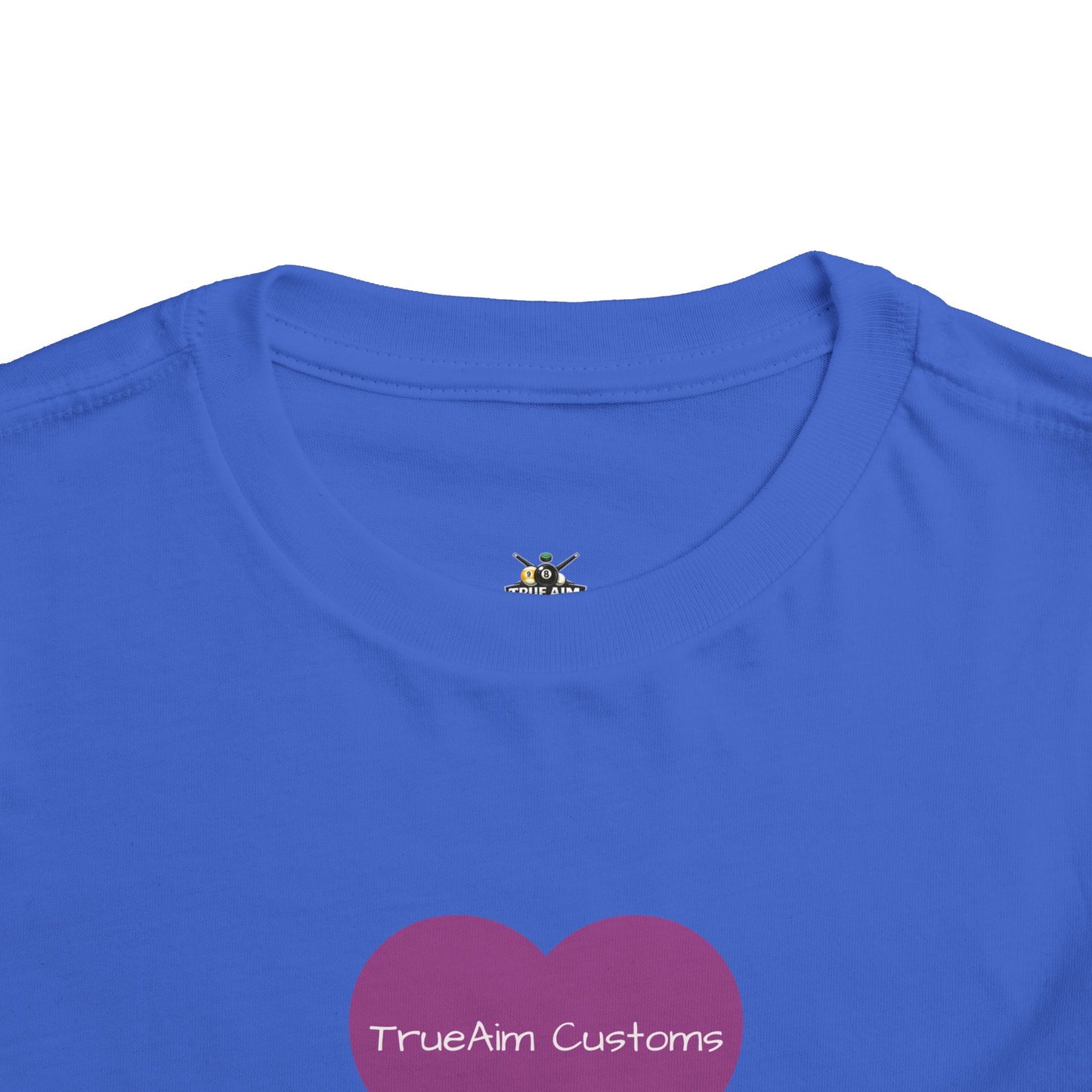 Toddler Tee — Purple Heart Graphic Kids Shirt, Cute Valentine's or Everyday Baby Gift