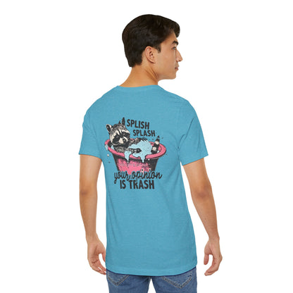 Raccoon 'Splish Splash, Your Opinion Is Trash' Graphic Tee