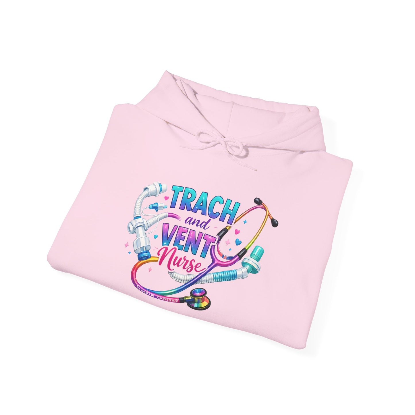 TRACH and VENT nurse Unisex Heavy Blend™ Hooded Sweatshirt
