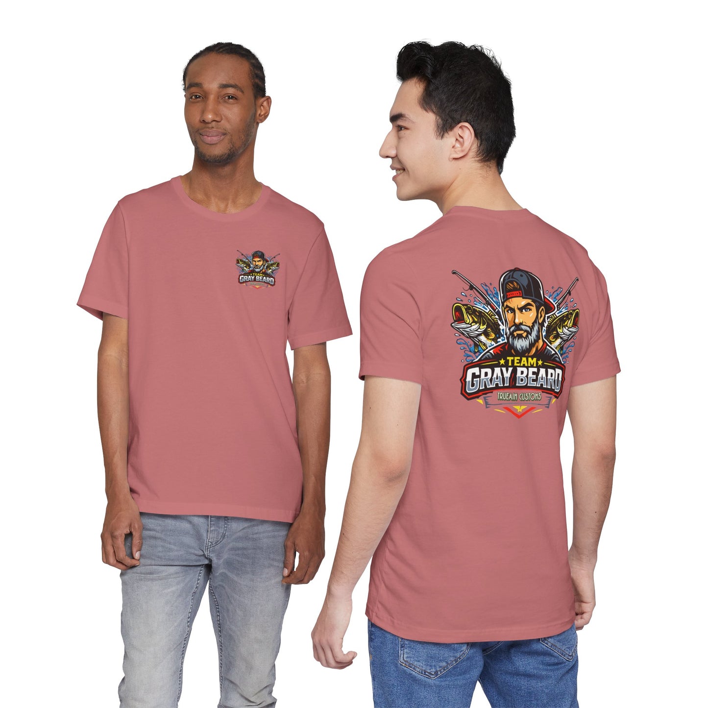 Gray Beard Fishing Team T-Shirt — Men's Fishing Graphic Tee