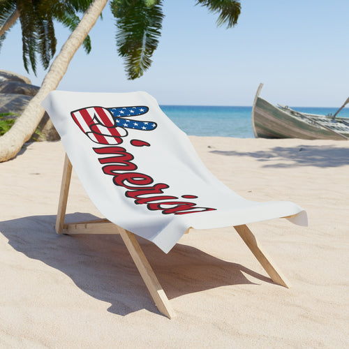 'Merica Peace Sign Beach Towel — Patriotic American Flag Pool & Beach Towel