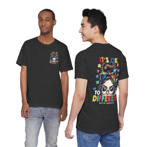 Autism Awareness Tee — "It's OK to Be Different" Graphic T-Shirt