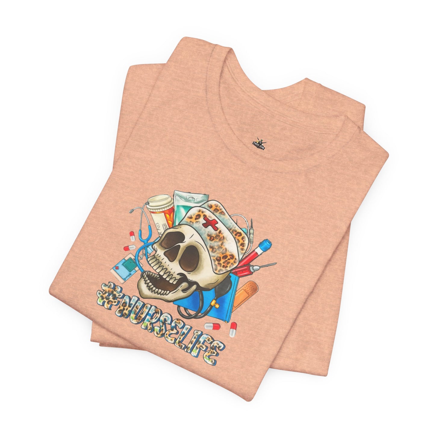 Nurse life Skull Graphic Tee