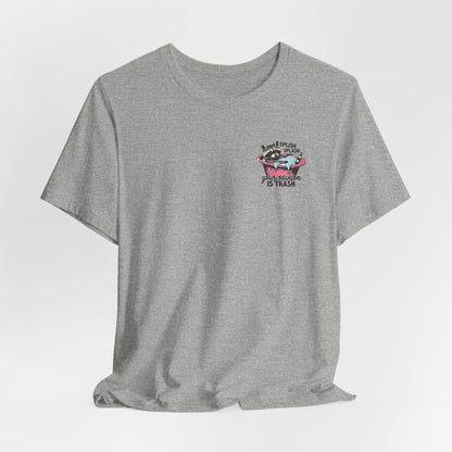 Raccoon 'Splish Splash, Your Opinion Is Trash' Graphic Tee