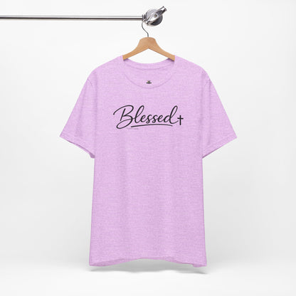 Blessed Minimalist Tee - White Short Sleeve Shirt