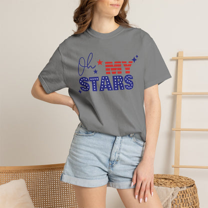 Oh My Stars T-Shirt — Patriotic 4th of July American Flag Tee