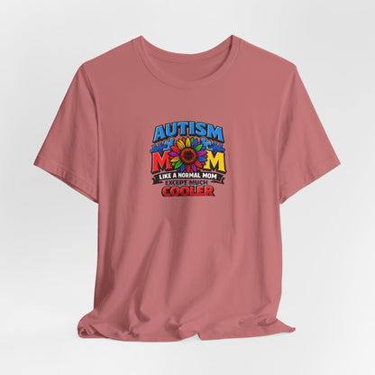 'Autism Mom: Like a normal mom except much cooler' Colorful Puzzle Design