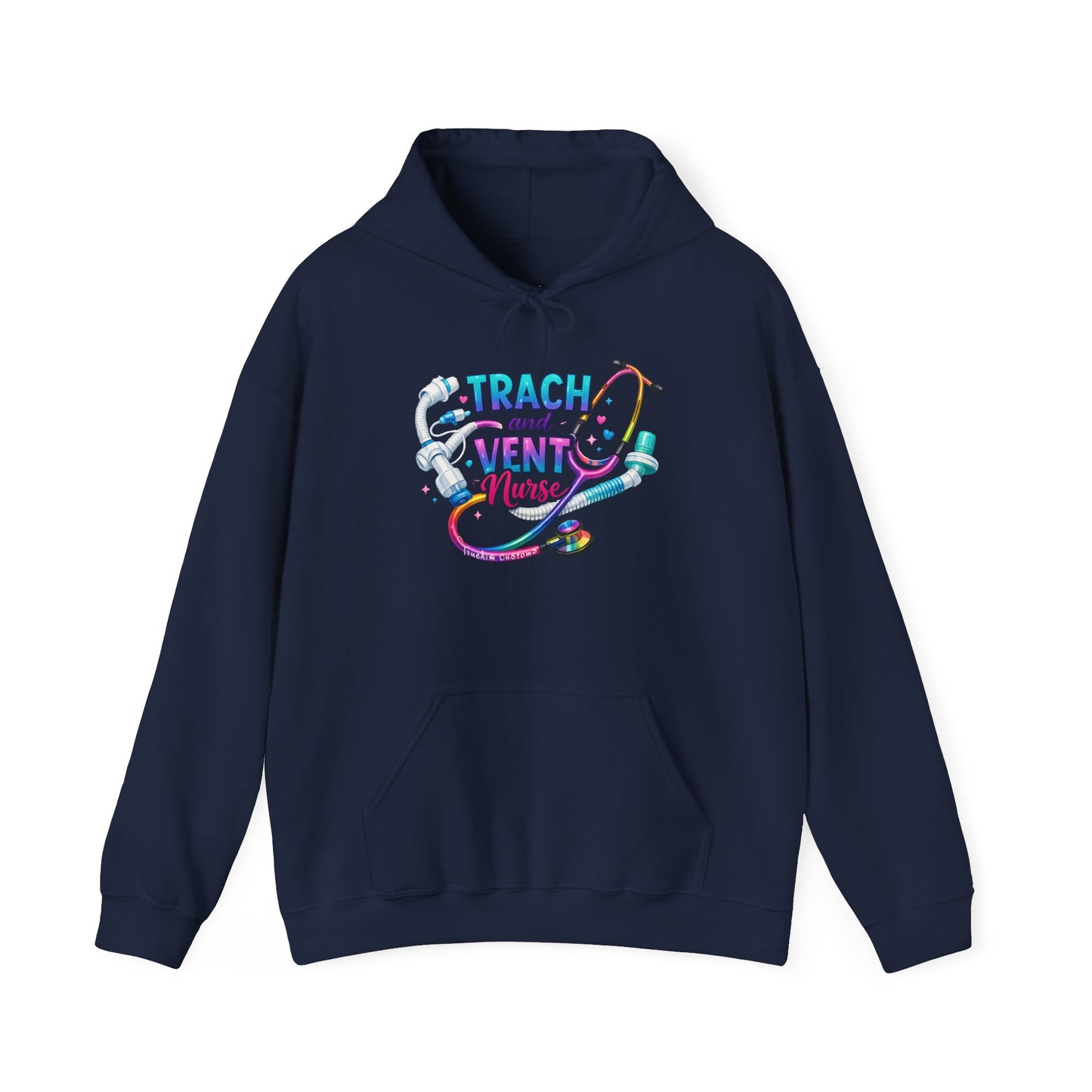 TRACH and VENT nurse Unisex Heavy Blend™ Hooded Sweatshirt